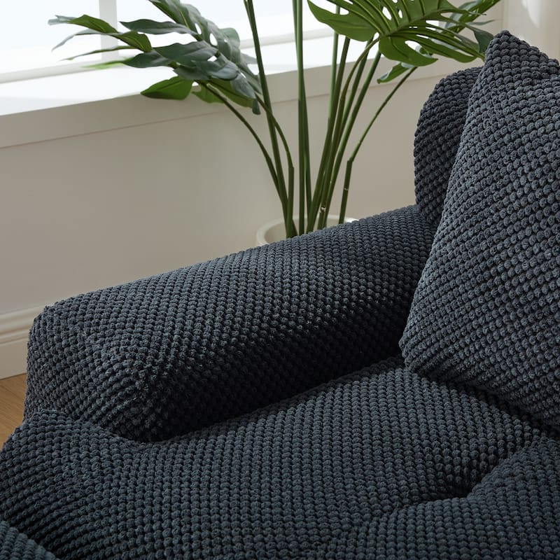 Modern Modular 2-Seater Cloud Sofa Tufted Loveseat with 2 Pillows, Pocket Springs, for Living Room, Office, Apartment