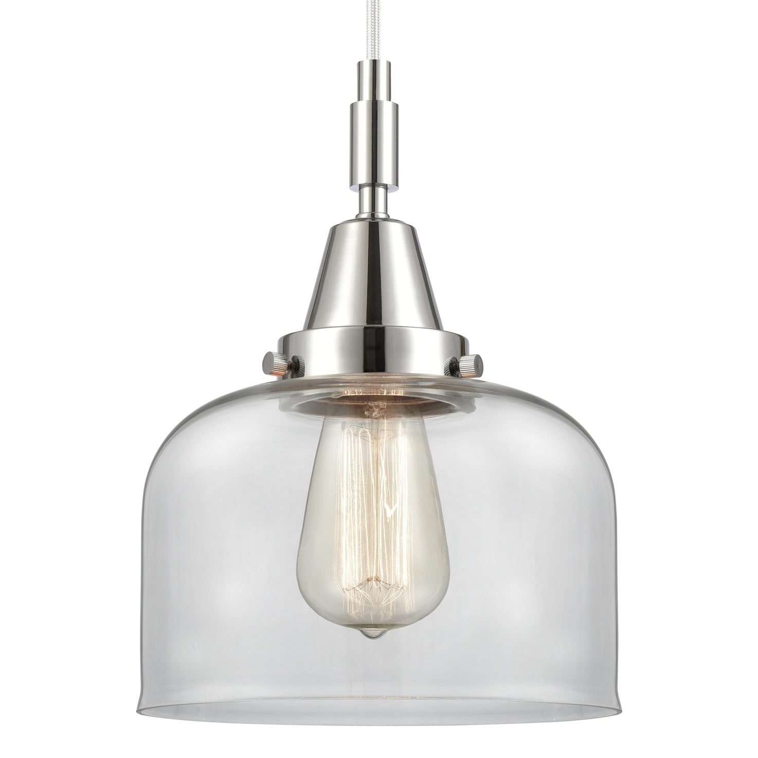 Innovations Lighting 447-1P-G72 Bell 8" Wide Mini Pendant with Clear
