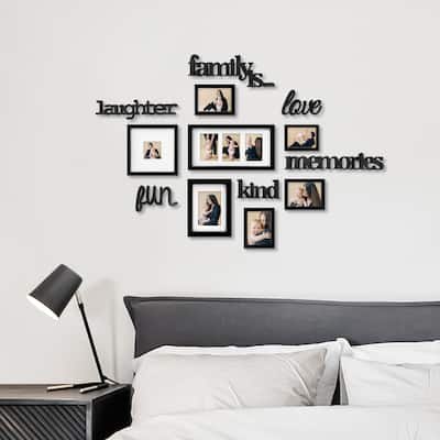 HELLO LAURA Family and Love Set Plaque Collage Photo Frame for Memories