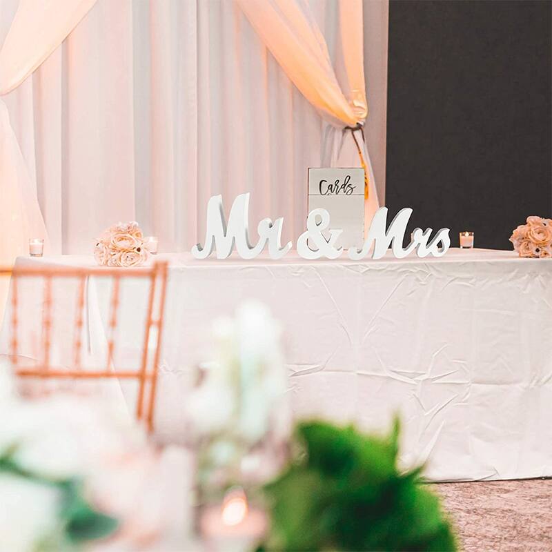 Mr & Mrs Sign Wedding Decorations, Rustic Anniversary Wedding Gift
