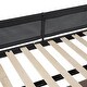 preview thumbnail 3 of 13, Black Full Size Metal Stell Loft Bed with Desk, Shelves, Noise-free Wood Slats and Comfortable Textilene Guardrail