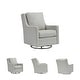 preview thumbnail 10 of 18, Kambria Contemporary Swivel Glider Accent Chair