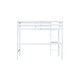 preview thumbnail 8 of 16, White Twin High Loft Bed with Safety Guardrail,Built-in desk,Ladder