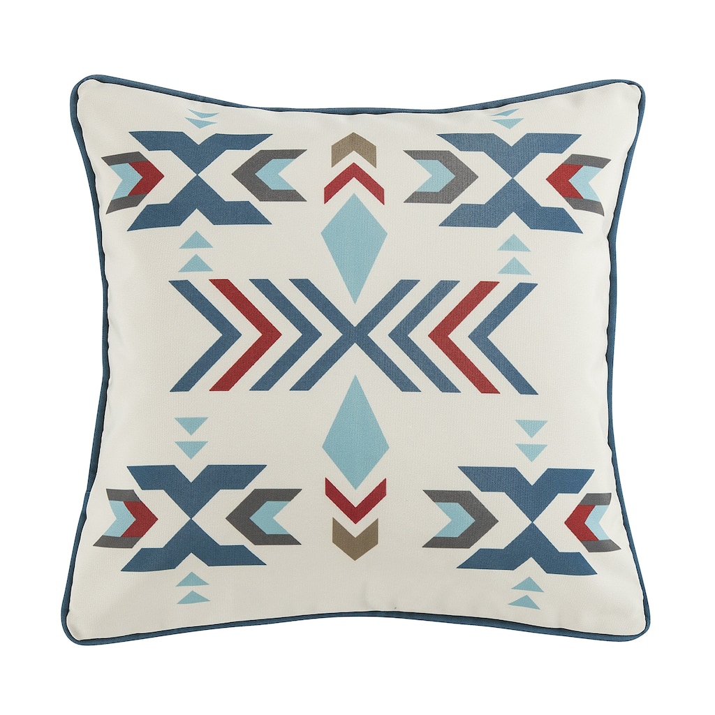 Paseo Road by Hiend Accents Spirit Valley Southwestern Aztec Indoor/Outdoor Pillow, 20"x20"