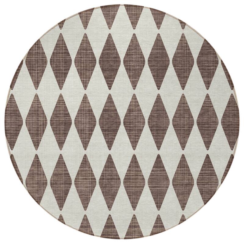 HomeRoots Geometric Transitional Rectangle Outdoor Rug