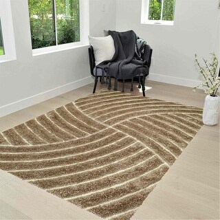 HR Champaign and White Shag Rug for Living Room Decor Rug Trends Bright ...