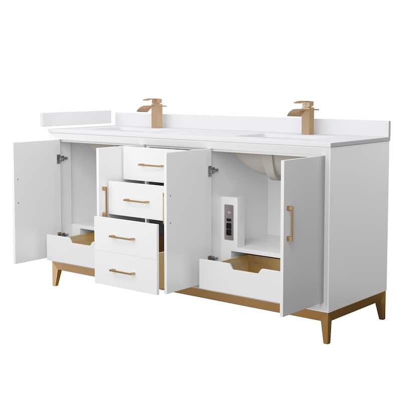 Wyndham Collection WCH818172D-VCA-UNSMXX Amici 72" Free Standing