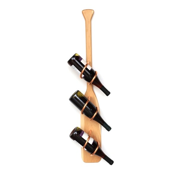 Handmade Hickory Paddle Wine Rack (USA)