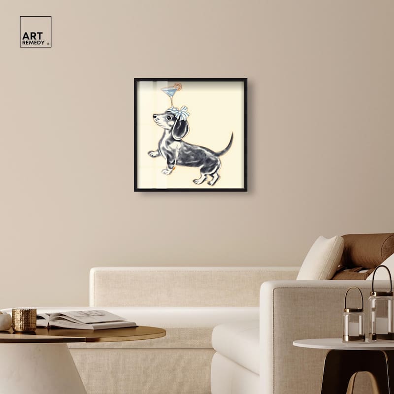 Martini Pup I Shadowbox by Art Remedy