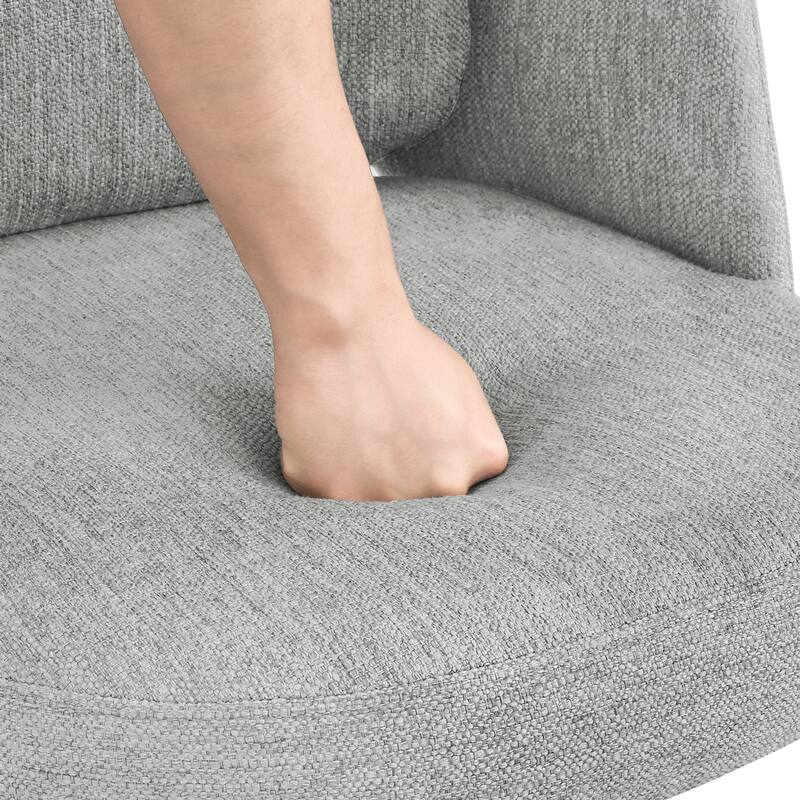 26 Inch Modern Upholstered Bar Stools, Swivel Metal Bar Stools Set Of 2/3/4, Bar Stools For Kitchen Island