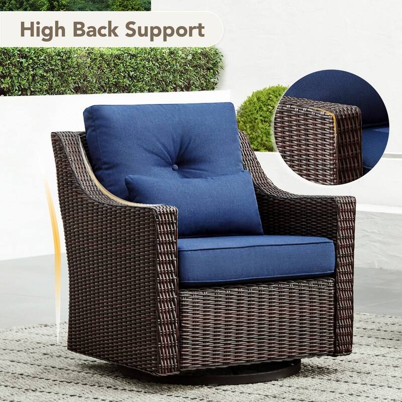 Spruce & Spring Murphy 8-Piece Outdoor Wicker Patio Furniture Conversation Sofa Sets