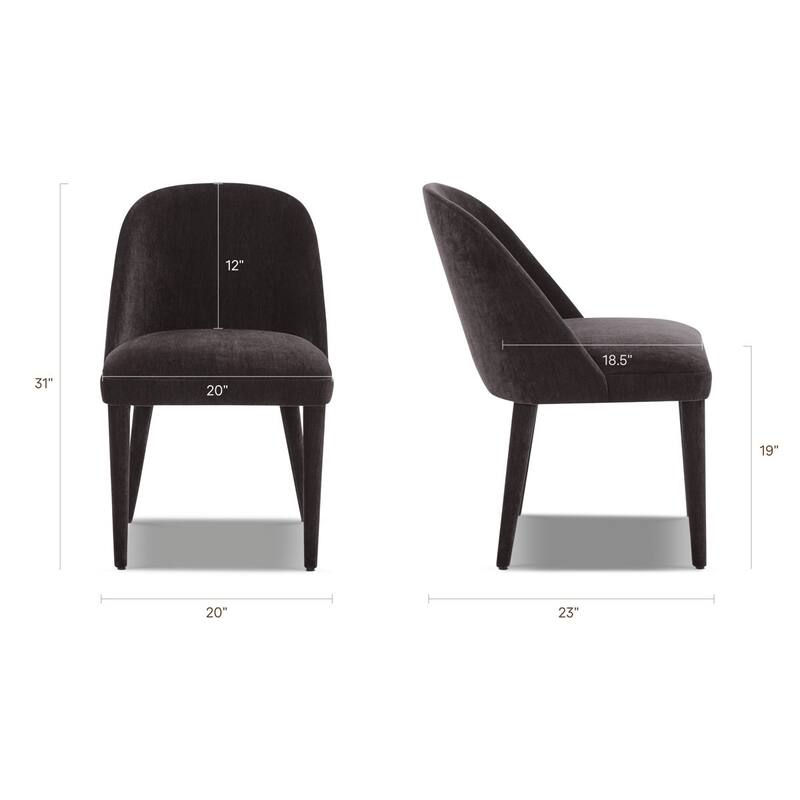 Poly & Bark Labin Fabric Dining Chair (Set of 2)