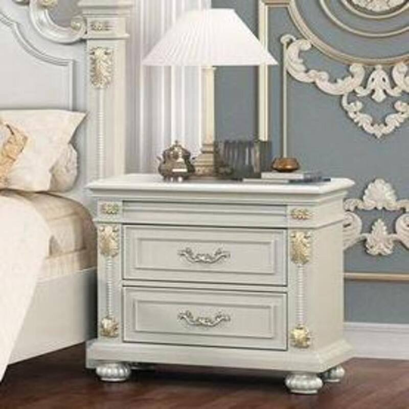 Destiny Contemporary White Bedroom Set