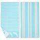 Luxurious Cotton Printed Beach Towel - Blue Dolphin & Stripes