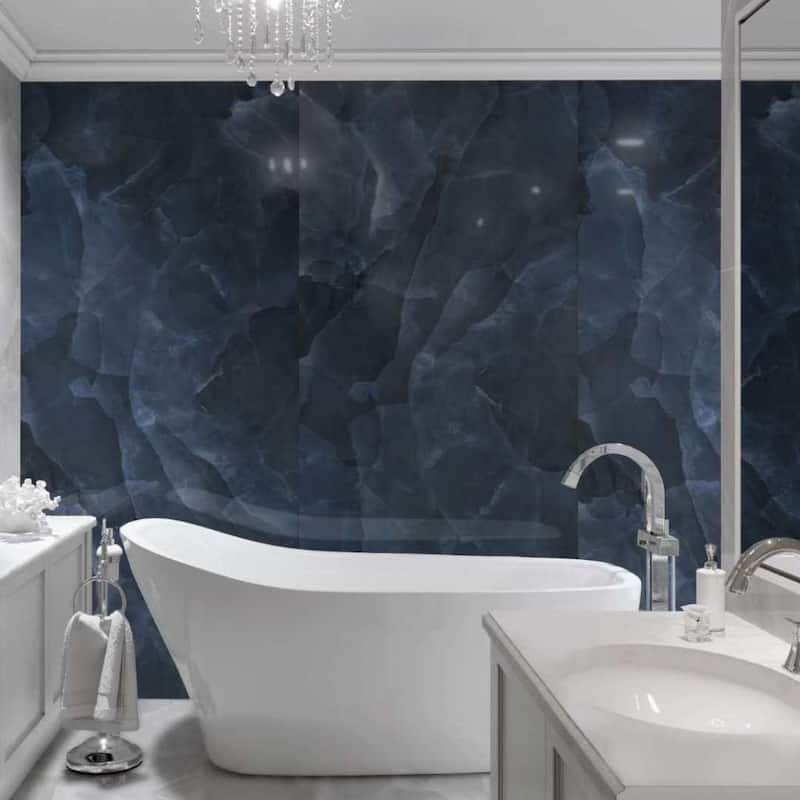 Geo Lust 24x48 Polished Onyx Porcelain Tile - Floor & Wall - Large Format