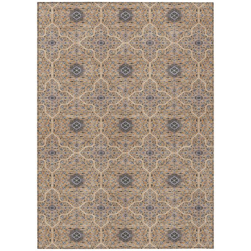 Machine Washable Indoor/ Outdoor Traditional Mika Chantille Rug