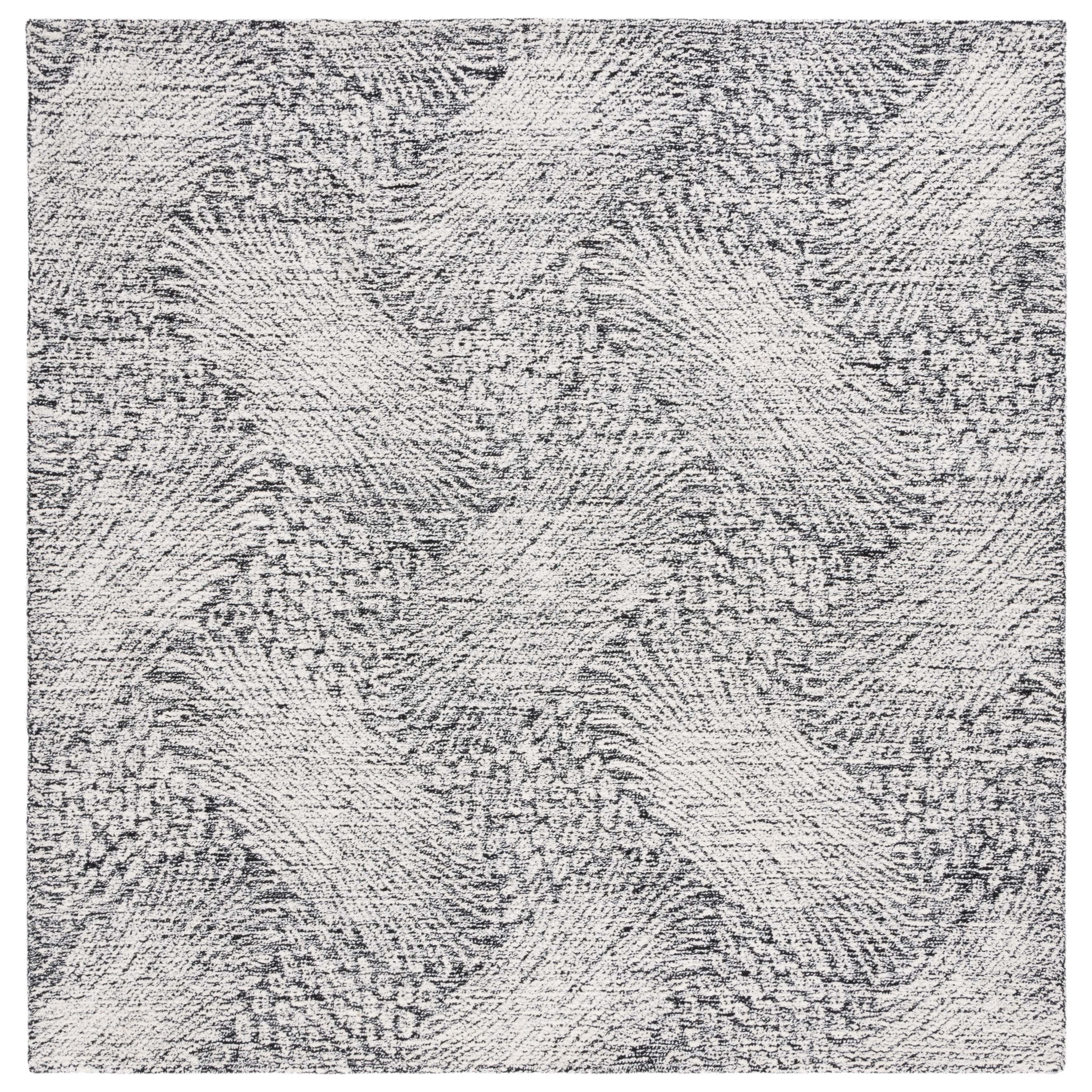 SAFAVIEH Handmade Ebony Ranganayaki Modern Wool Rug