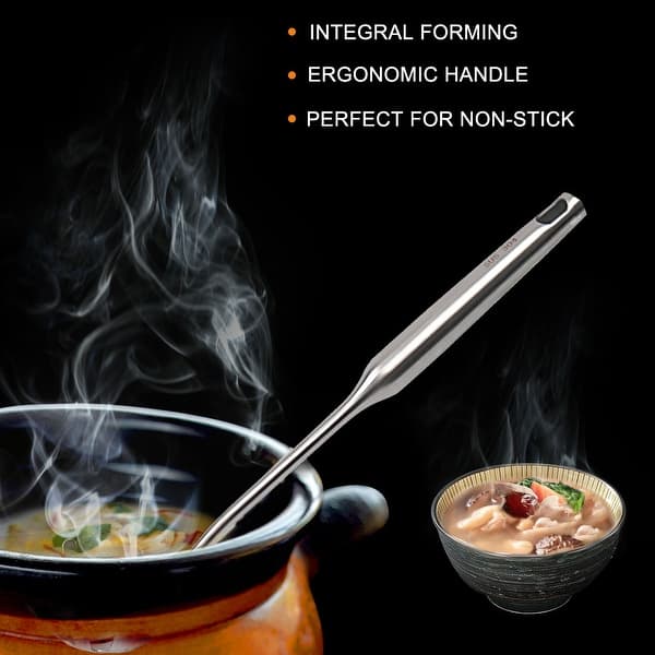 Hot Pot Soup Ladle Anti-slip Durable Stainless Steel Kitchen Utensil  Convenient