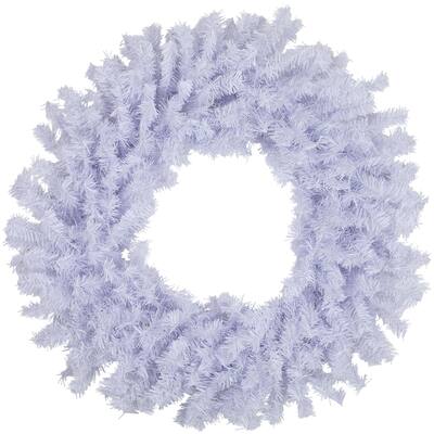 White Crystal Spruce Artificial Christmas Wreath - 20" - Unlit