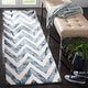 preview thumbnail 6 of 121, SAFAVIEH Dip Dye Marybeth Hand-tufted Wool Chevron Area Rug