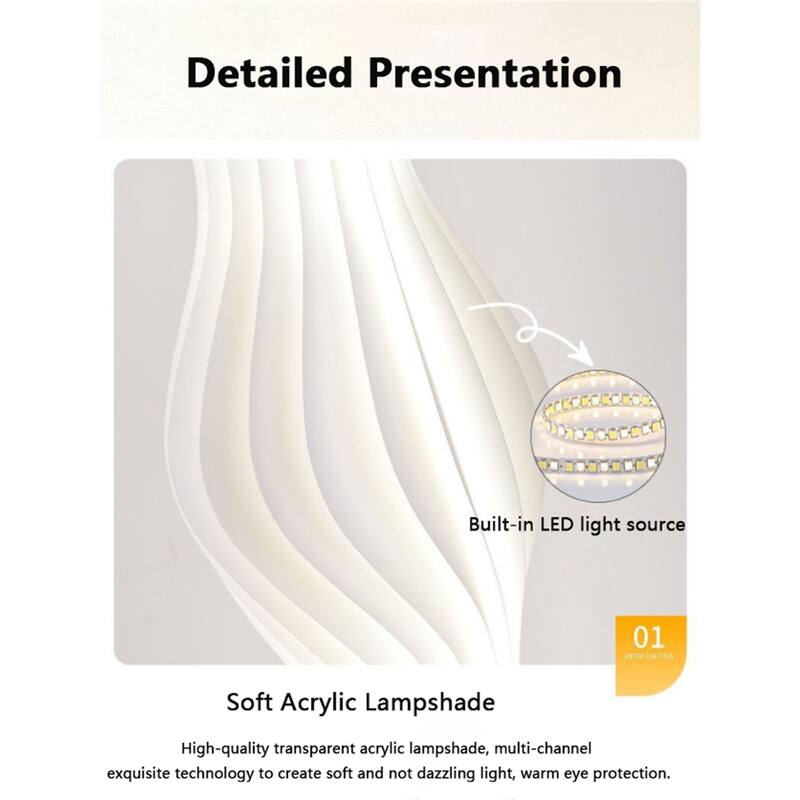 69Inch LED Column Floor Lamp with Three Color Light Adjustment