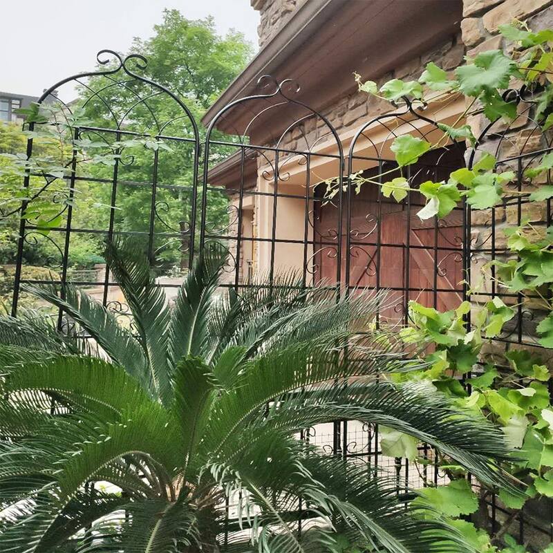 Outdoor Metal Rustproof Garden Arched Trellis for Climbing Plants