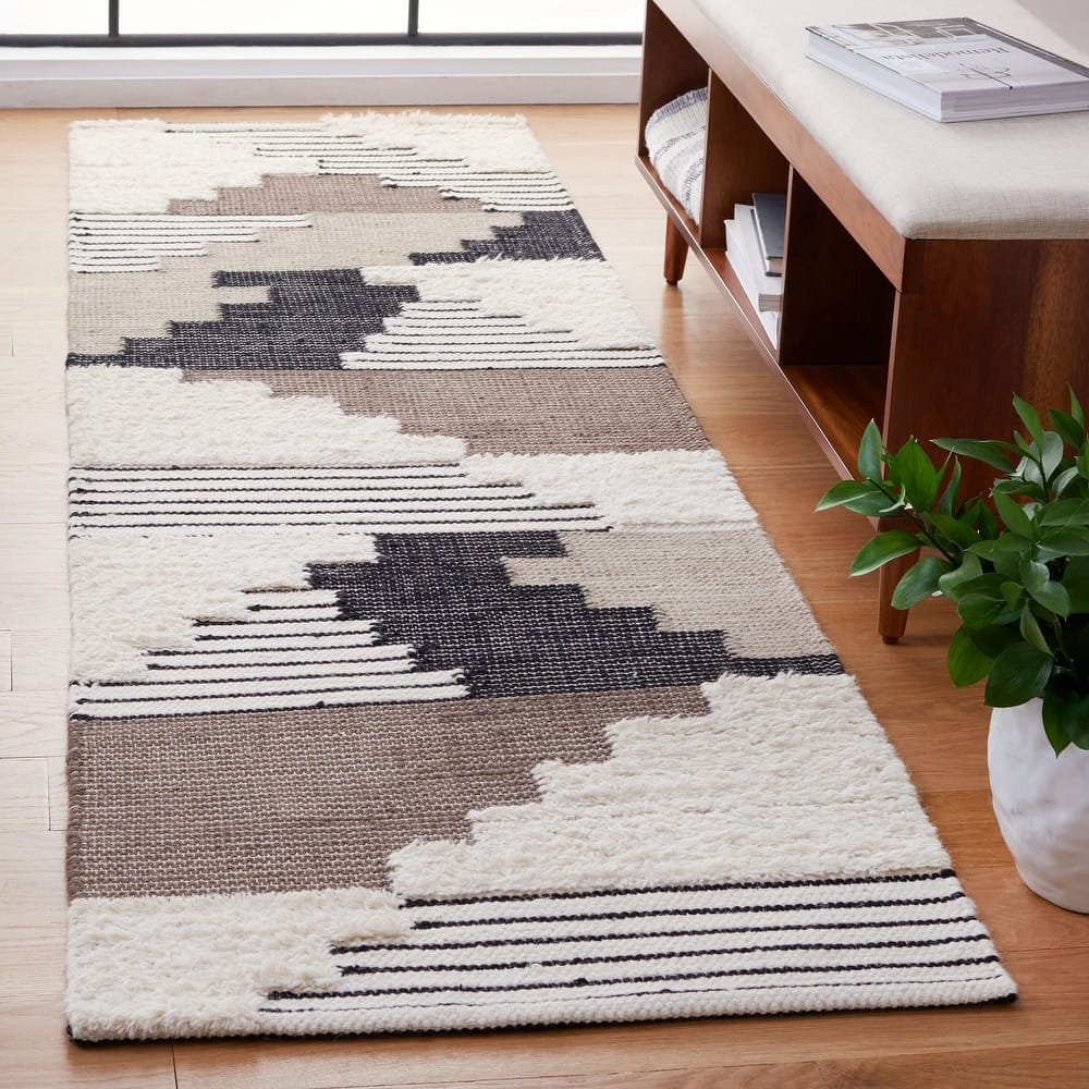 SAFAVIEH Handmade Kenya Margrith Modern Tribal Wool Rug