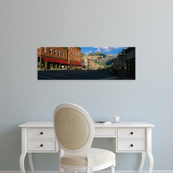 Easy Art Prints Panoramic Images's 'Street through a town, Telluride, Colorado, USA' Premium Canvas Art