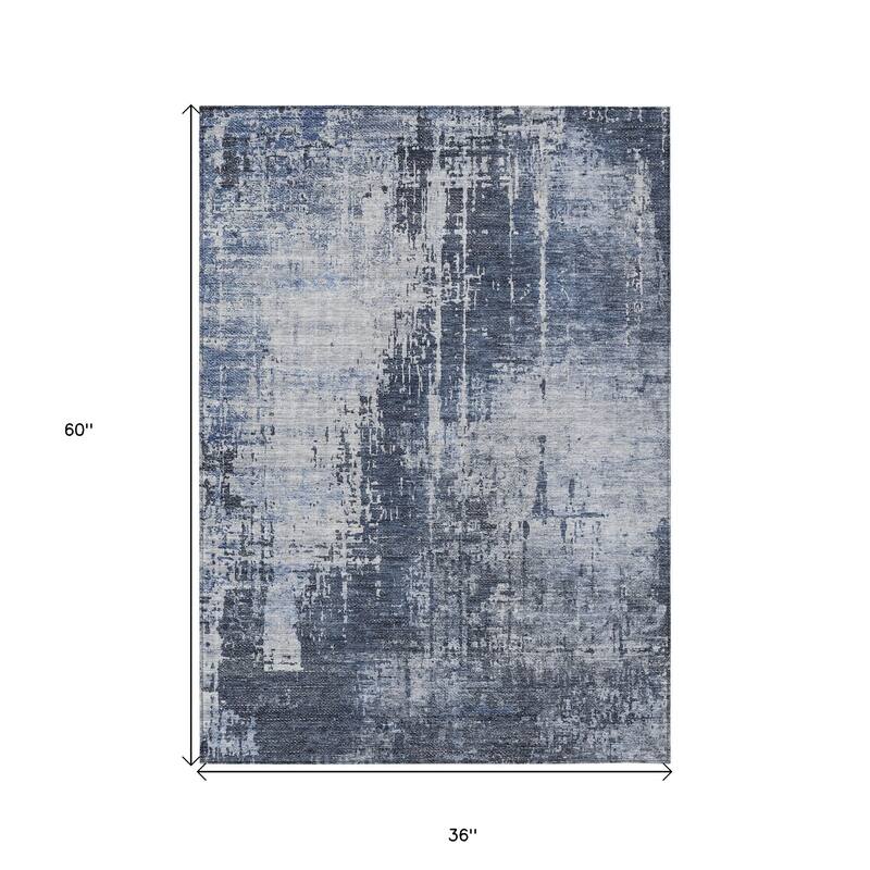 HomeRoots Abstract Transitional Rectangle Outdoor Rug