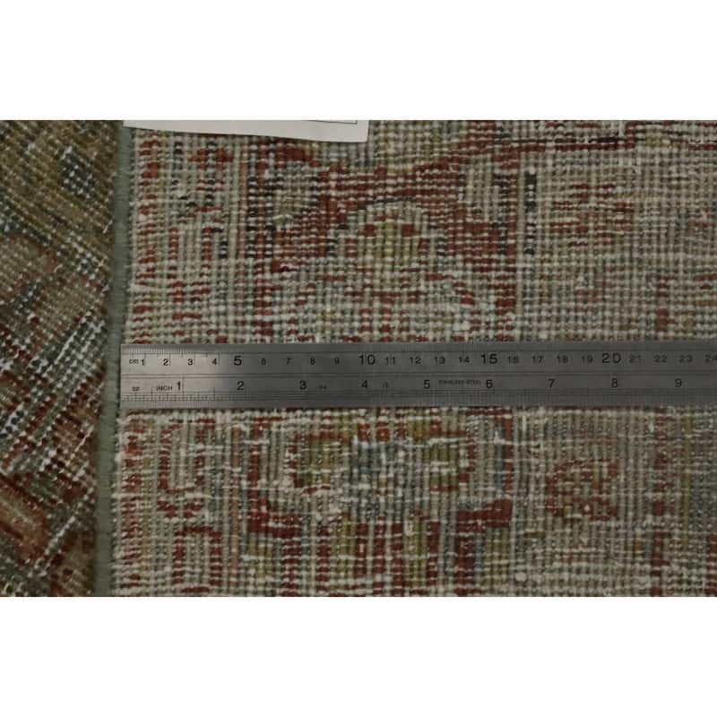 Hand Knotted Oriental 100% Wool Carpet Traditional Floral Navy Blue & Blues Mahal Area Rug - 6' 4'' X 4' 2''