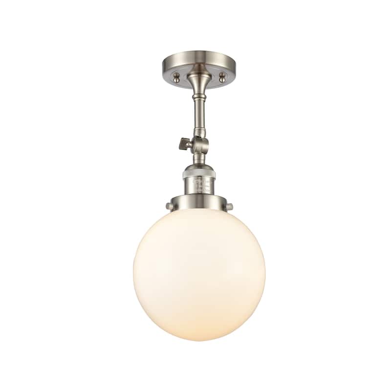 Innovations Lighting Beacon Single Light 14" Tall Bathroom Sconce with