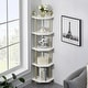 preview thumbnail 3 of 18, ivinta Corner Bookshelf with Storage, Wall Mount Pipe Open Shelves for Corner