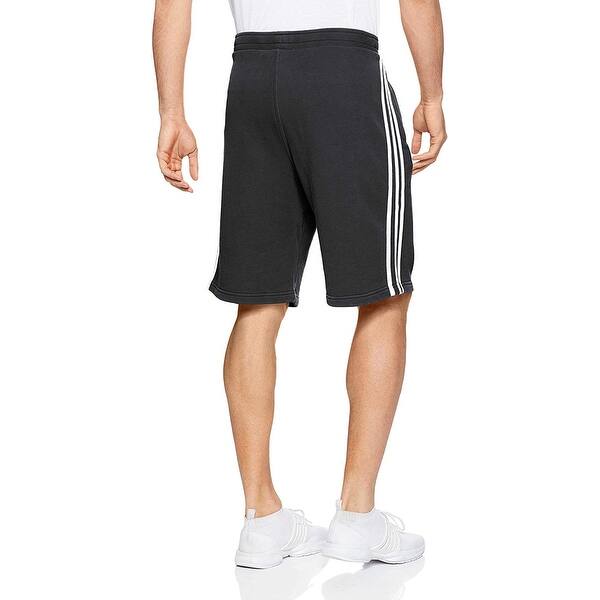 Shop Adidas Mens Shorts Black Size Large L Three Stripe Logo