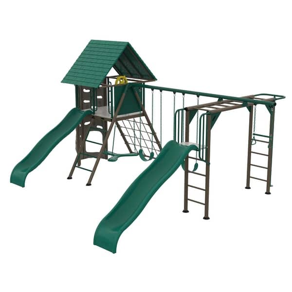 slide 2 of 14, Lifetime Big Stuff ® Deluxe Swing Set