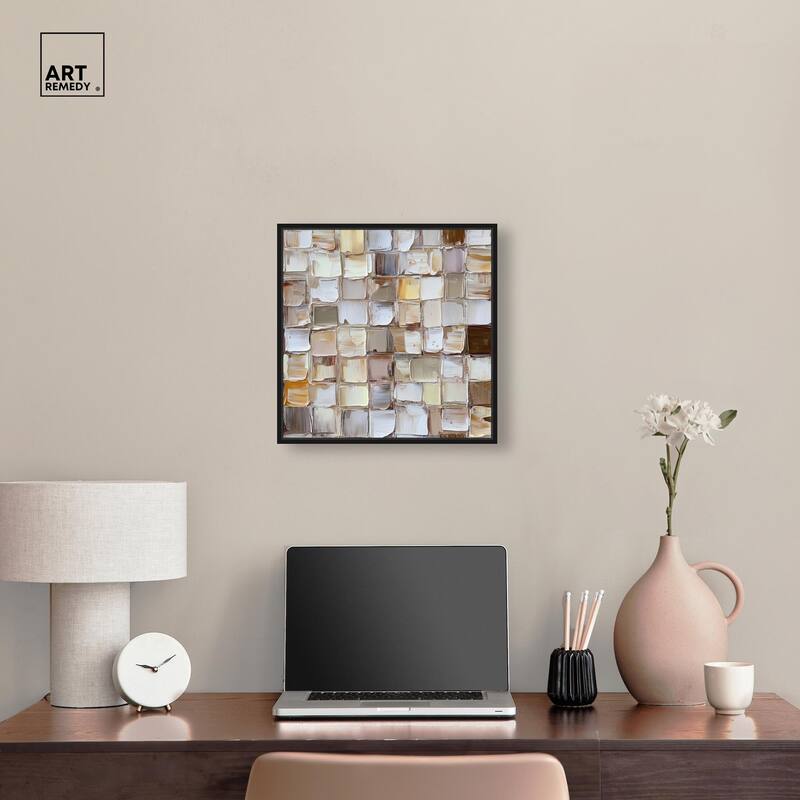 Woven Stone Canvas by Art Remedy