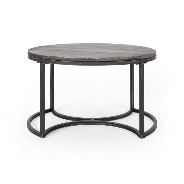 Gerrish Modern Industrial Coffee Table Set by Christopher Knight Home