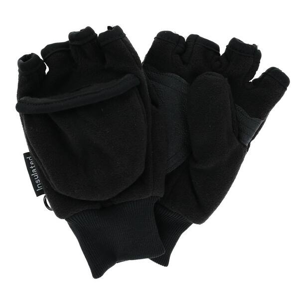 Shop Ctm Kids And Teens Fleece Convertible Fingerless Winter