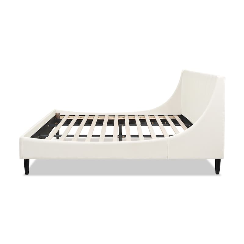 Willow Performance Velvet Channel Tufted Platform Bed
