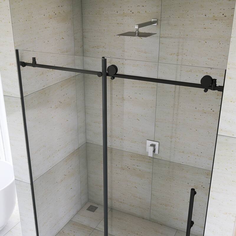 60" x 76" Sliding Frameless Shower Door - 60'' x 0.31'' x 76''