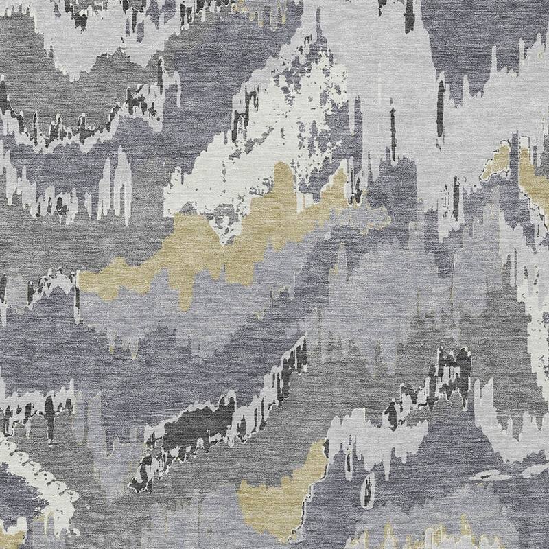 HomeRoots Abstract Transitional Rectangle Outdoor Rug