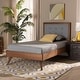 preview thumbnail 16 of 16, Alida Mid-Century Modern Twin Size Platform Bed
