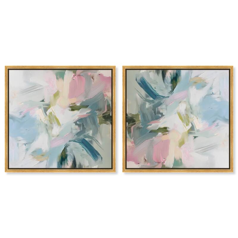 Contained Gesture II Canvas by Art Remedy - 24" x 24" - Gold