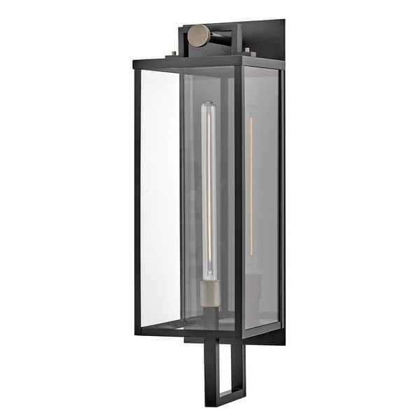 slide 2 of 6, Hinkley Lighting 23015 Catalina 30" Tall Outdoor Wall Sconce Black