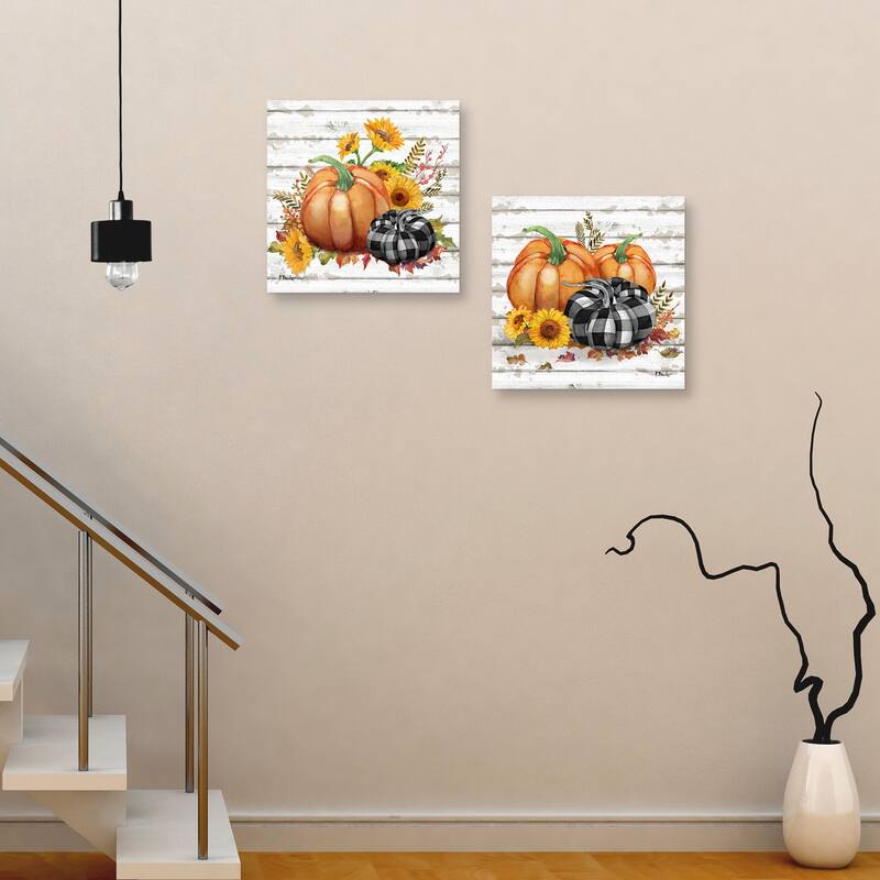 Rustic Fall I & Rustic Fall II by Paul Brent Canvas Art Prints