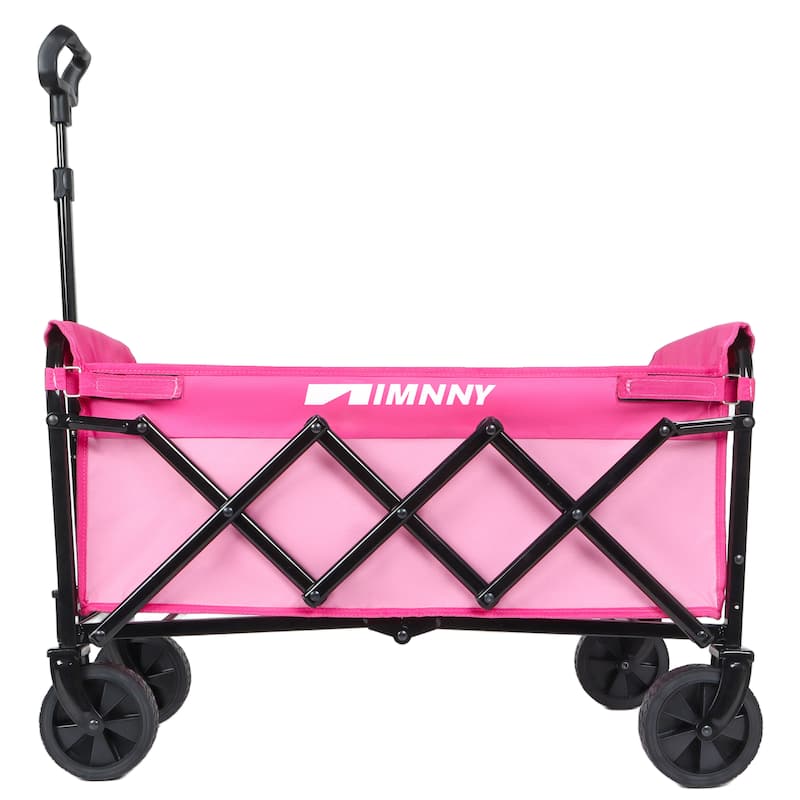 Collapsible Wagon with Wheels, Lightweight Utility Camping Wagons Carts Foldable with 3600lbs Weight Capacity, Carts