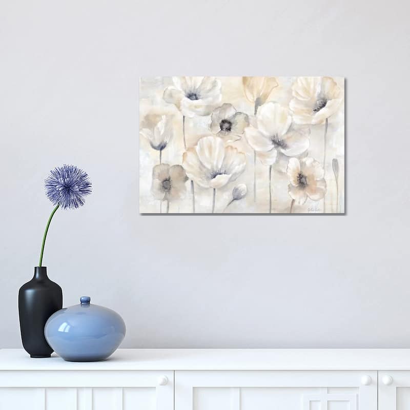 iCanvas "Gray Poppy Garden Landscape" by Cynthia Coulter Canvas Print - 12x18x1.5