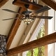 preview thumbnail 9 of 9, Copper Grove Orson Bronze Metal/Stained Glass 5-blade 52-inch Craftsman Ceiling Fan - 52"L x 52"W x 20"H - 52"L x 52"W x 20"H