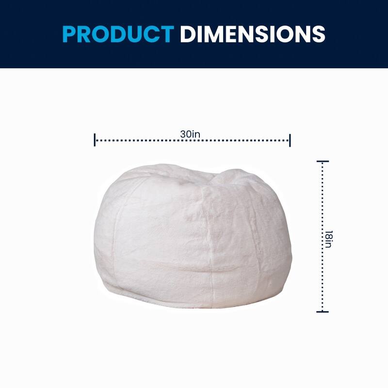 Small Refillable Bean Bag Chair for Kids and Teens