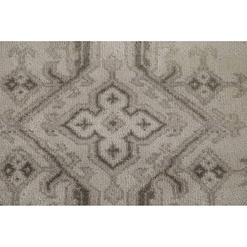 Oushak Indian Large Rug Handmade Wool Carpet - 9'10"x 13'9"