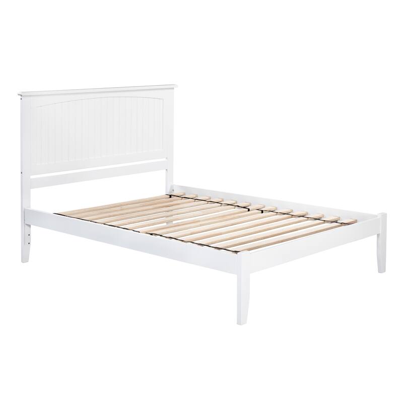 Platform Bed - Solid Hardwood Design, Open Footboard - Sturdy Wood Frame for Bedrooms